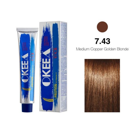 7.43 Medium Copper Golden Blonde Saç Boyası